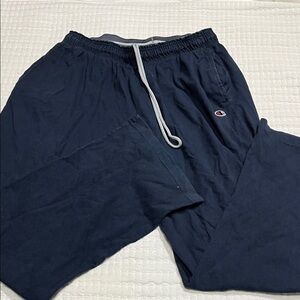 Vintage Champion Men's Dark Blue Joggers